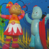 Igglepiggle And Upsy Daisy Diamond Paintings