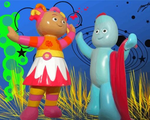 Igglepiggle And Upsy Daisy Diamond Paintings