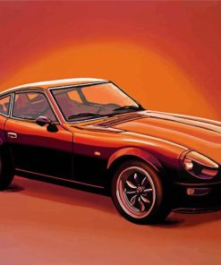 Illustration Fairlady Car Diamond Paintings