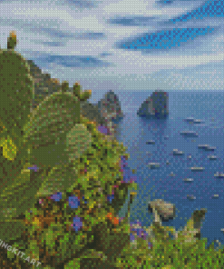 Italian Island Capri Bay Diamond Paintings