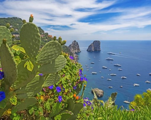 Italian Island Capri Bay Diamond Paintings