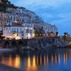 Italy Town Amalfi Coast Night Diamond Paintings