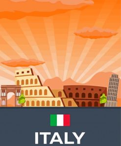 Italy Travel Poster Diamond Paintings