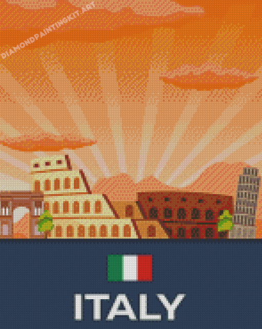 Italy Travel Poster Diamond Paintings