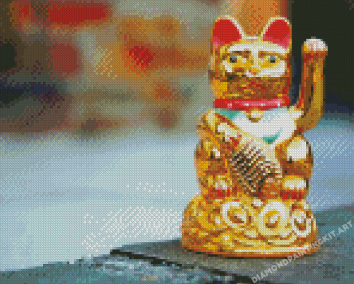 Japanese Waving Cat Diamond Paintings