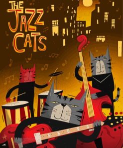 Jazz Cats Diamond Paintings