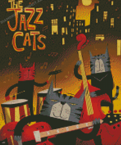 Jazz Cats Diamond Paintings