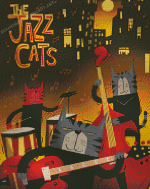 Jazz Cats Diamond Paintings