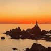 Jersey Channel Islands Sunset Diamond Paintings