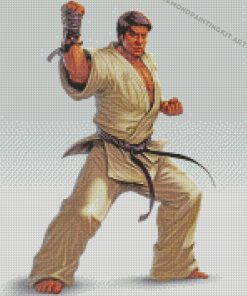 Karate Fighter Diamond Paintings