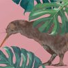 Kiwi bird and Leaves Diamond Paintings