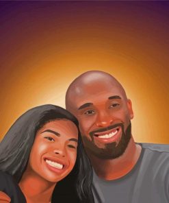 Kobe And Gianna Art Diamond Paintings