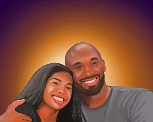 Kobe And Gianna Art Diamond Paintings