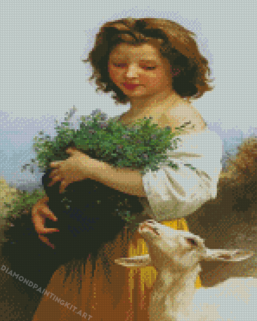 La Petite Esmeralda Bouguereau Art Diamond Paintings