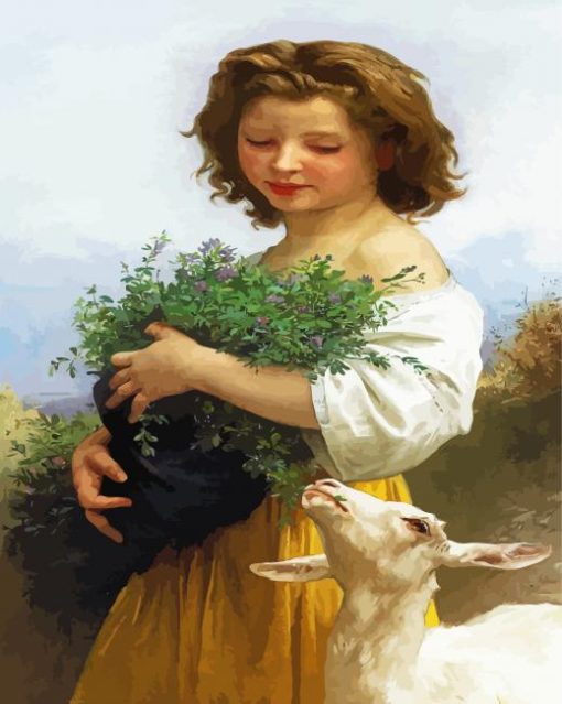 La Petite Esmeralda Bouguereau Art Diamond Paintings