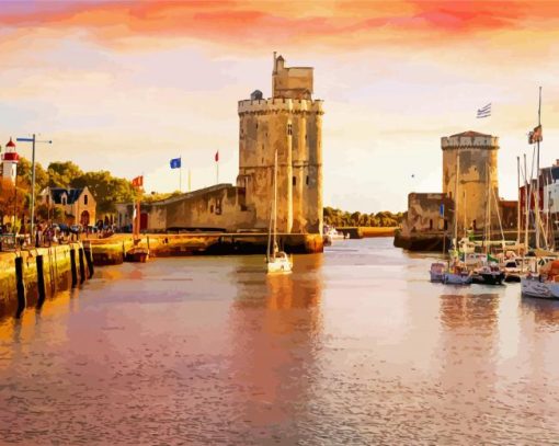 La Rochelle France Port Diamond Paintings