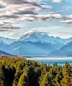 Lake Tekapo Landscape Diamond Paintings