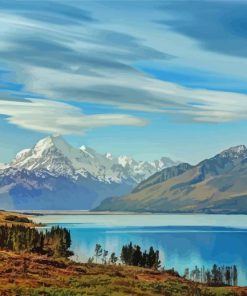 Lake Tekapo Snow Diamond Paintings