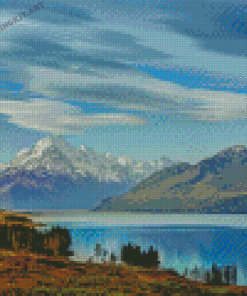 Lake Tekapo Snow Diamond Paintings