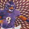 Lamar Jackson Art Diamond Paintings