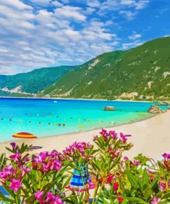 Lefkada Beach Greece Diamond Paintings