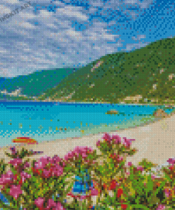 Lefkada Beach Greece Diamond Paintings