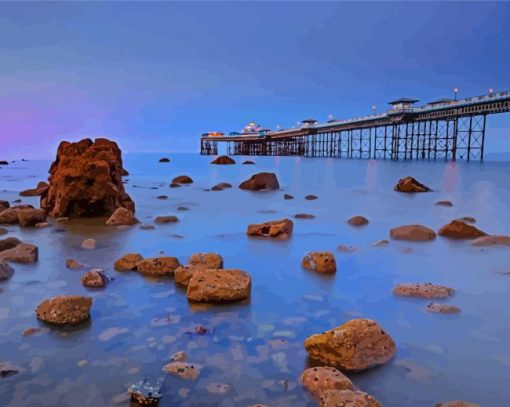 Llandudno Pier In Wales Diamond Paintings