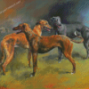 Lurchers Dogs Diamond Paintings