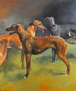 Lurchers Dogs Diamond Paintings