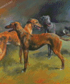 Lurchers Dogs Diamond Paintings