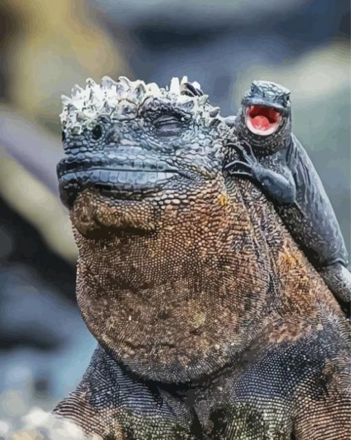 Marine Iguana Diamond Paintings