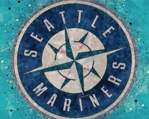 Mariners Baseball Team Logo Art Diamond Paintings