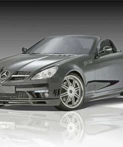 Mercedes Benz SLK Black Car Diamond Paintings