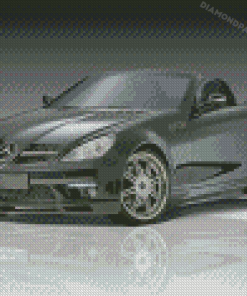 Mercedes Benz SLK Black Car Diamond Paintings