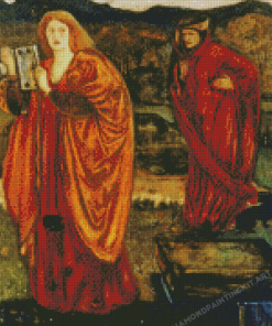 Merlin And Nimue Burne Jones Diamond Paintings