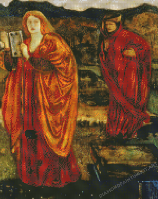 Merlin And Nimue Burne Jones Diamond Paintings