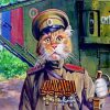 Military Cat Art Diamond Paintings