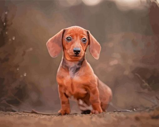 Mini Dachshund Diamond Paintings