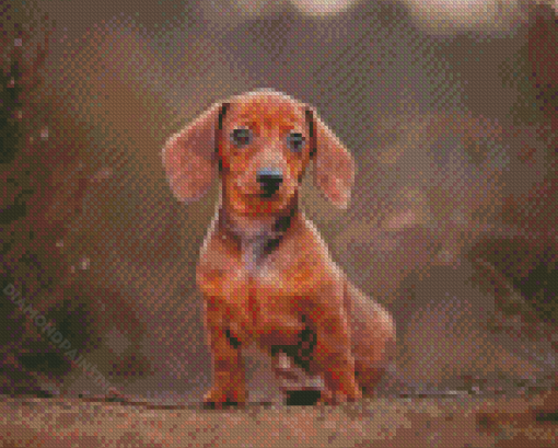 Mini Dachshund Diamond Paintings