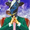 Mr Cow In Suit Diamond Paintings