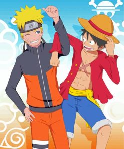 Naruto And Luffy Friends Diamond Paintings