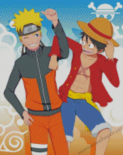 Naruto And Luffy Friends Diamond Paintings