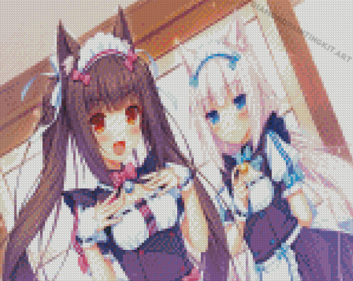 Nekopara Cute Characters Diamond Paintings