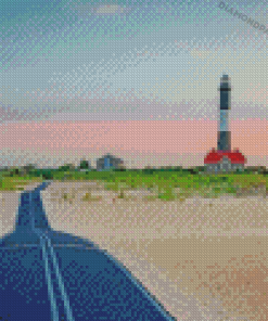 New York Fire Island Lighthouse Diamond Paintings