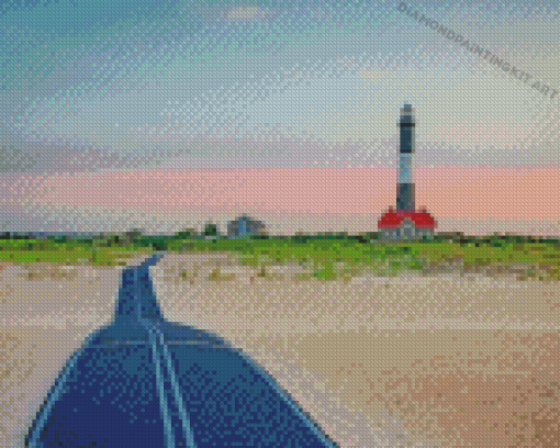 New York Fire Island Lighthouse Diamond Paintings