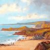 Newquay Bay Cornwall By Campbell Archibald Mellon Diamond Paintings