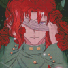 Noriaki Kakyoin And Roses Diamond Paintings