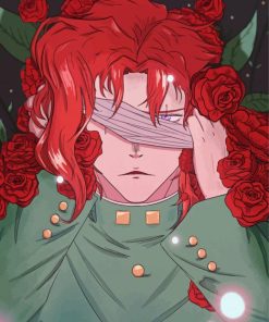 Noriaki Kakyoin And Roses Diamond Paintings