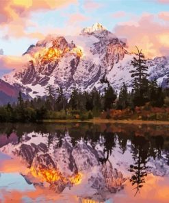 North Cascades National Park Reflection Diamond Paintings