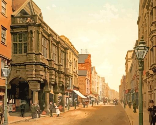 Old England Streets Diamond Paintings